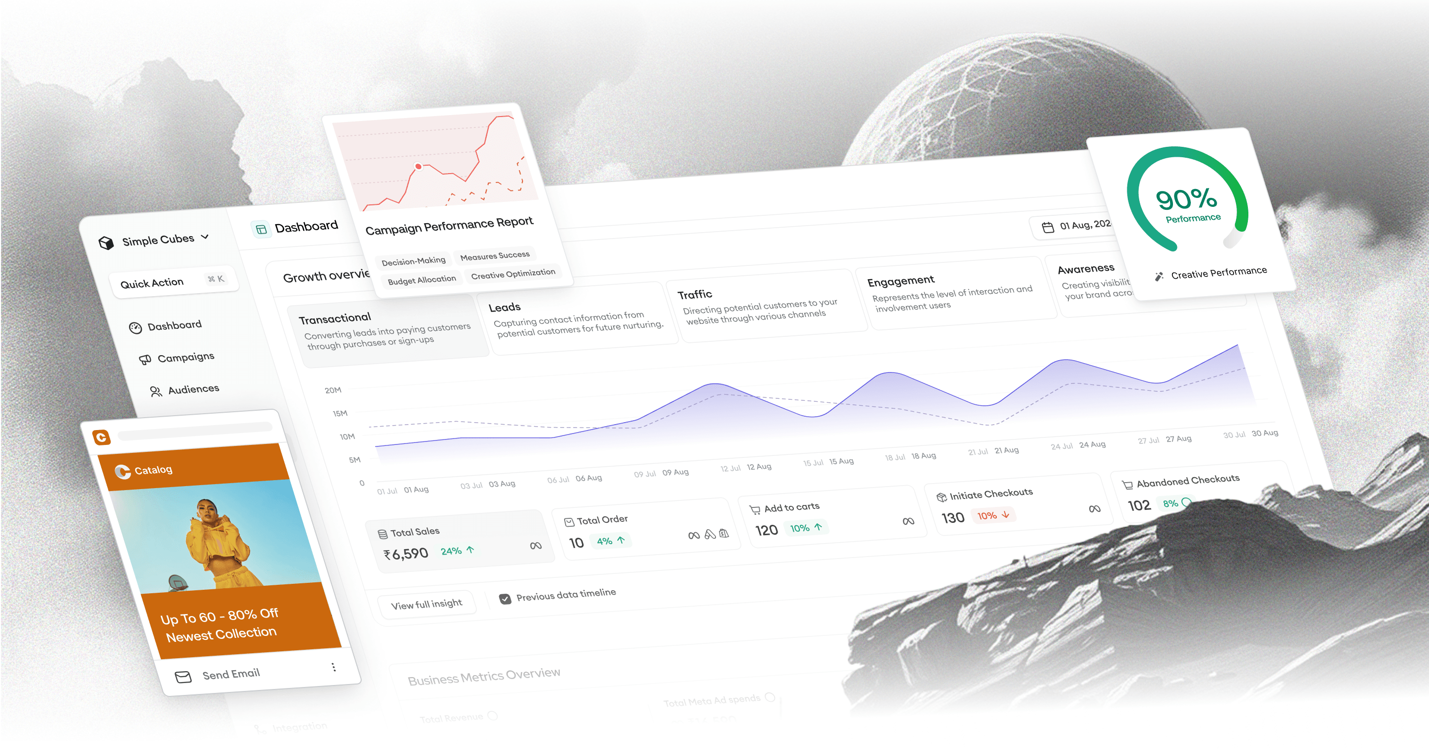 Macro about page software illustration