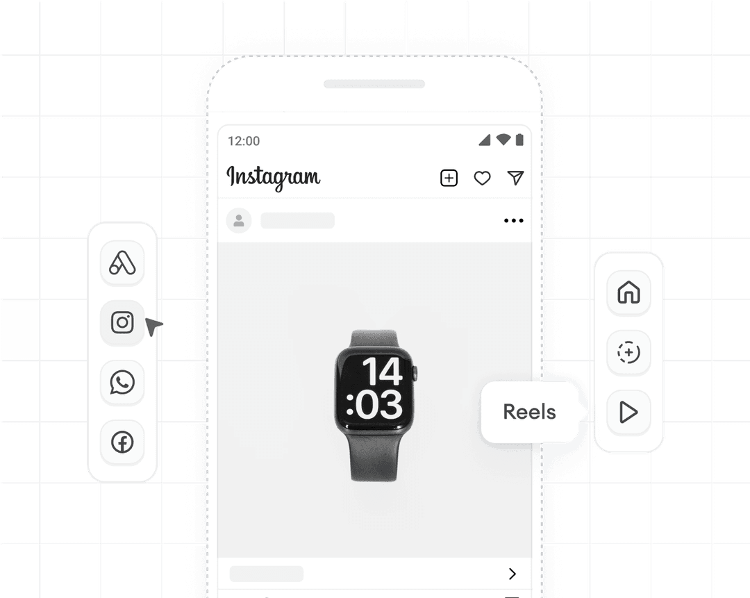 Multiple creative formats based on platform