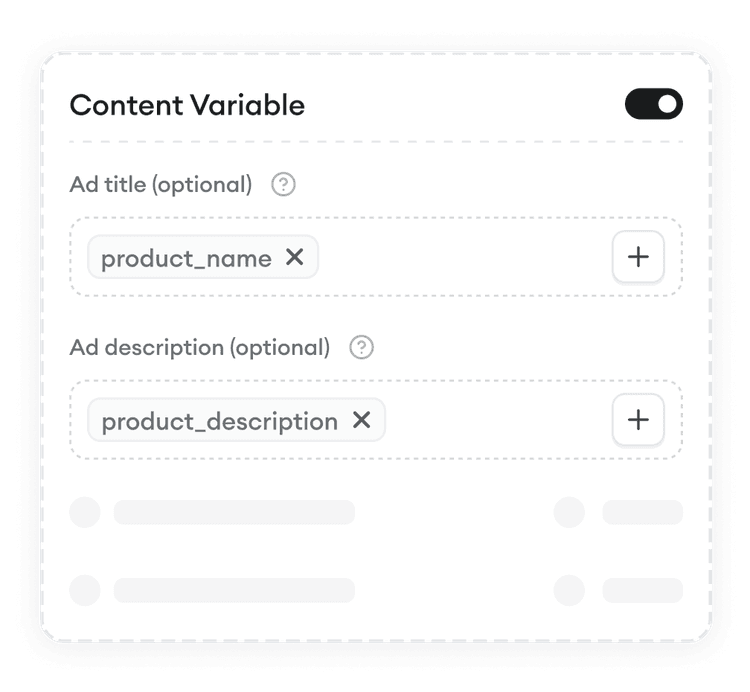 Macro content variables