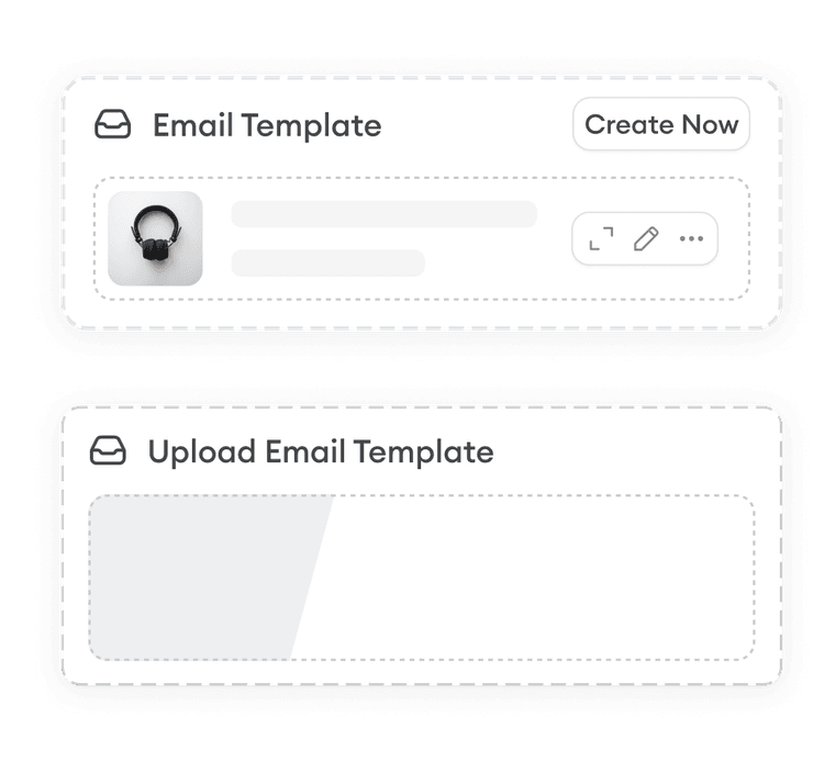 Macro create or upload email templates