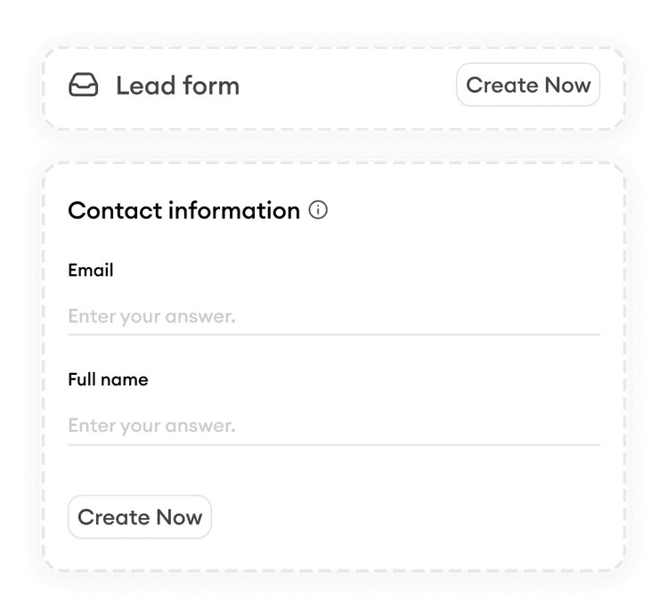 Macro create lead forms