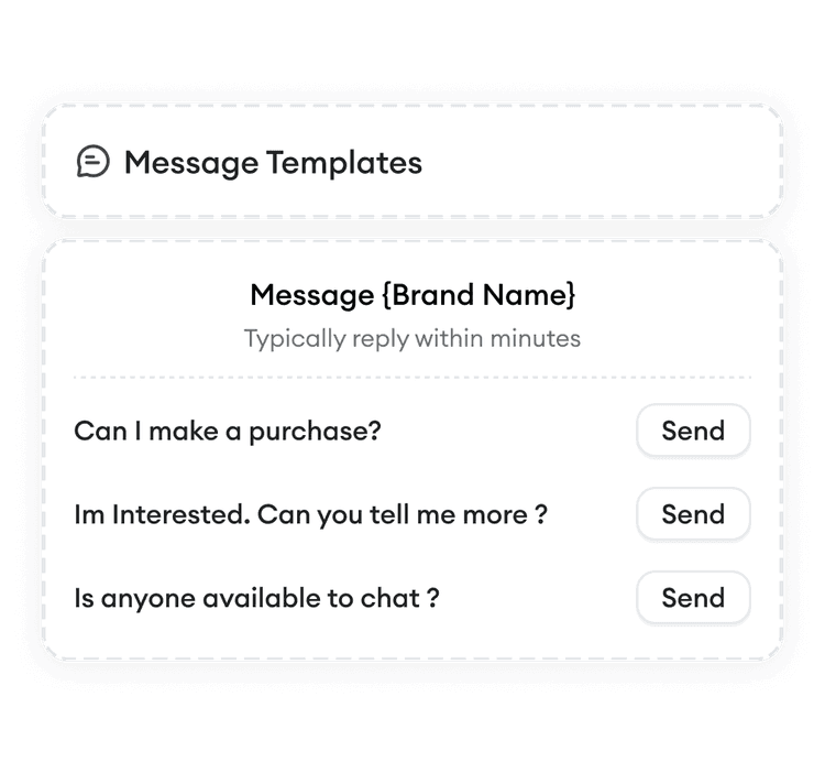 Macro message templates