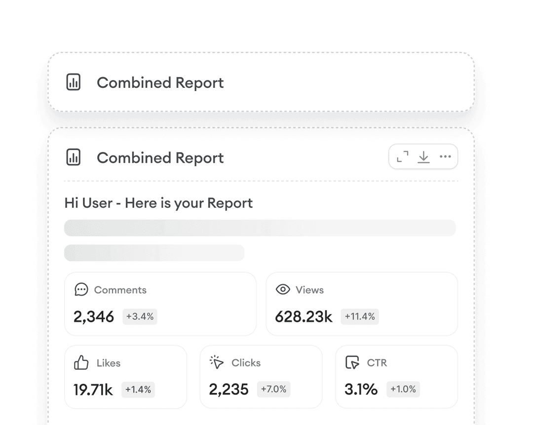 Combined report data